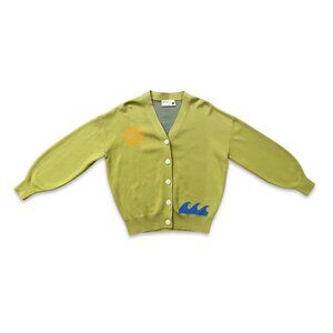 NWOT Back Beat Co. Organic Cotton Elements Cardigan - XS/S Green